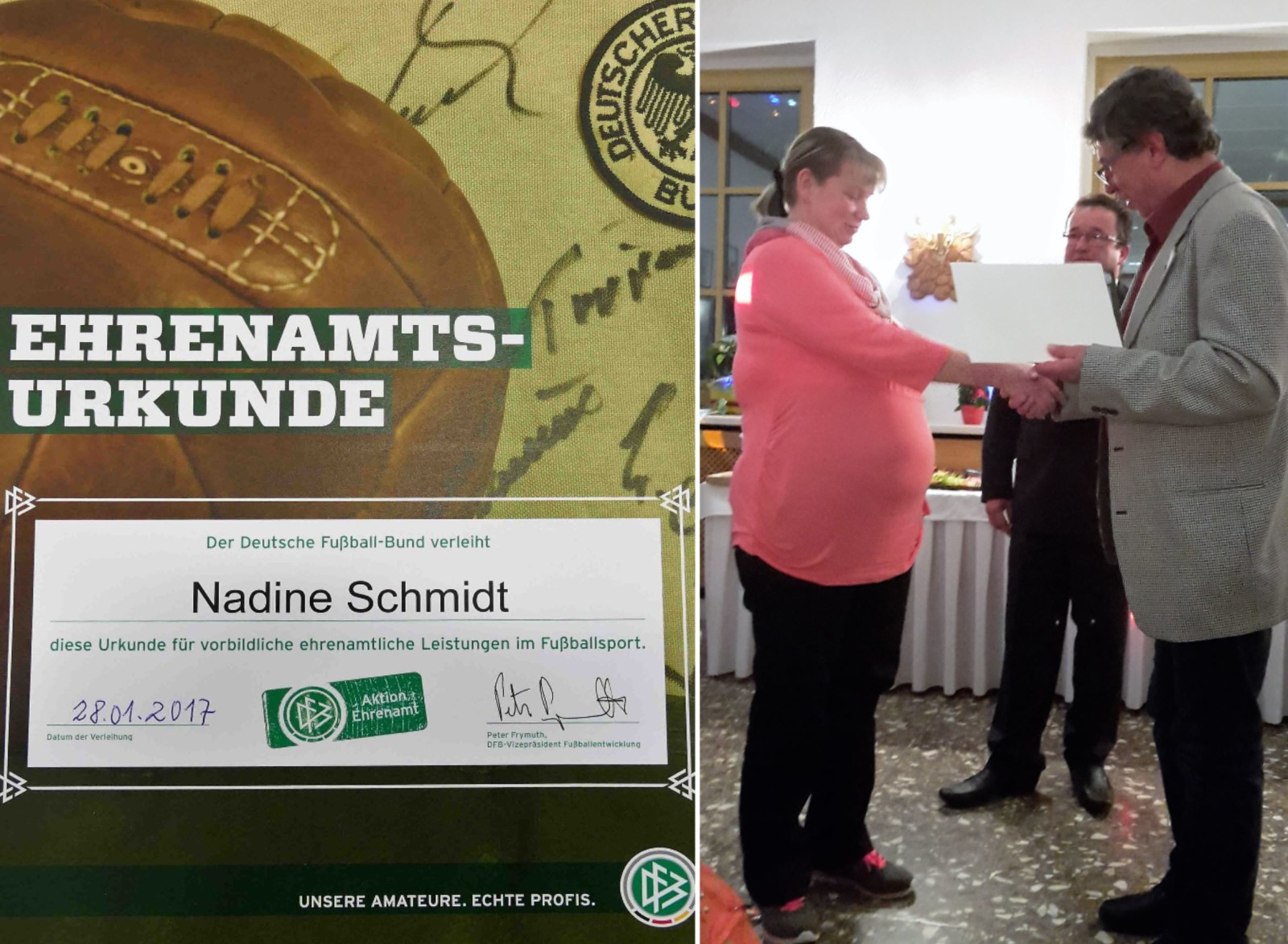 Nadine Ehrenurkunde DFB
